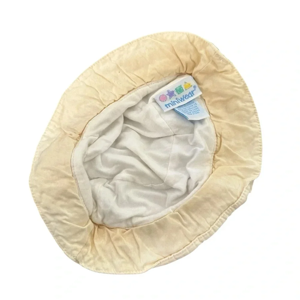 Mini Wear vintage baby ruffled hat size 12-24 months